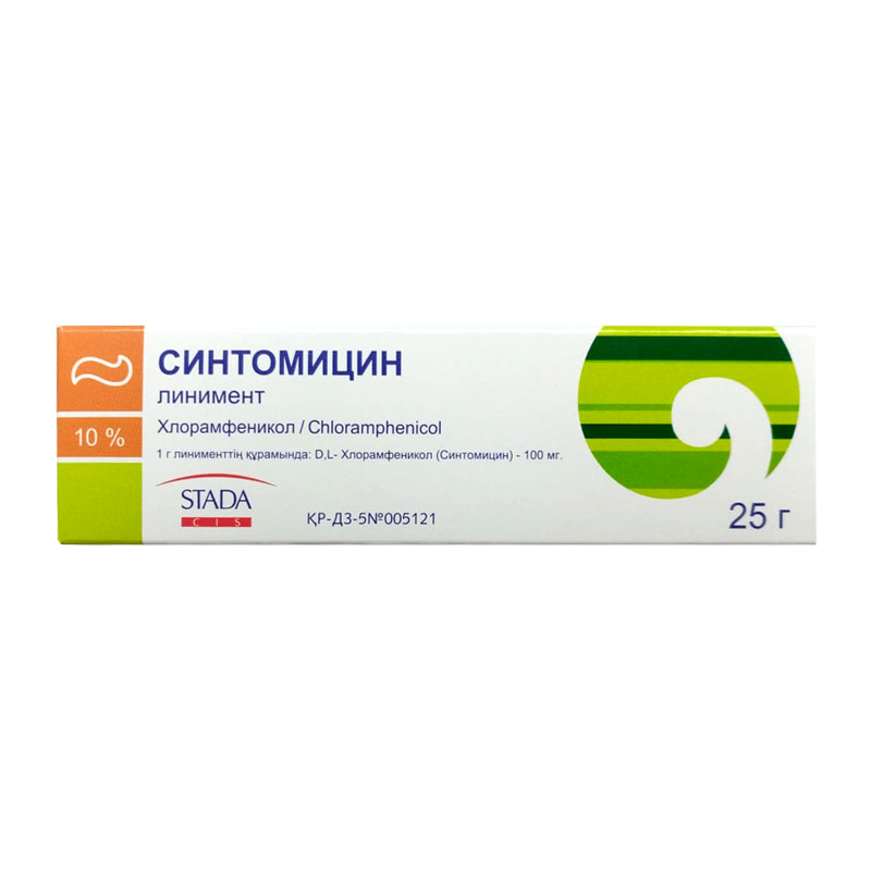 Синтомицина линимент 10% 25г Нижфарм