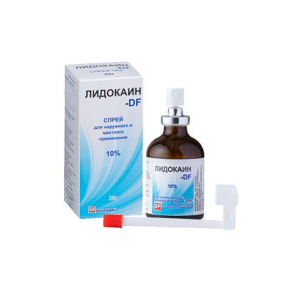 Лидокаин- DF 10%  38гр. спрей
