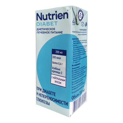 Нутриэн Диабет продукт стерилизованный специализированный для диетического лечебного питания 200мл.