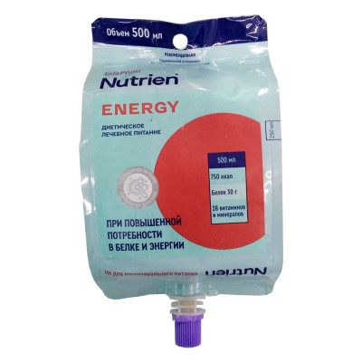 Нутриэн Энергия продукт стерилизованный специализированный для диетического лечебного питания 0,5 л.