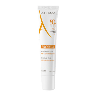 A-Derma Protect Флюид солнцезащитный невидимый SPF50+ 40мл