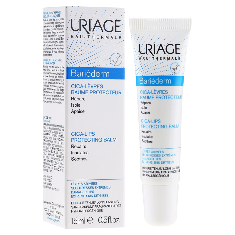 URIAGE Bariederm ЦИКА 15мл бальзам для губ восстанавливающий (5459)