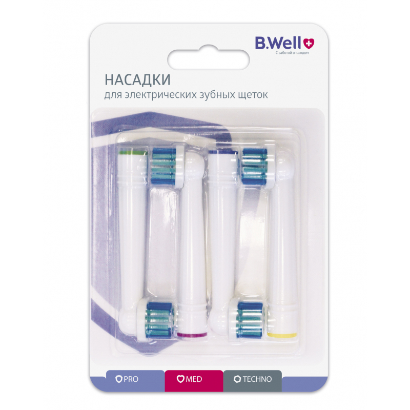 Зуб. щетка B.Well  MED-820 электрическая с аккумулятором (2 насадки+бесконтак.зарядное устройство)