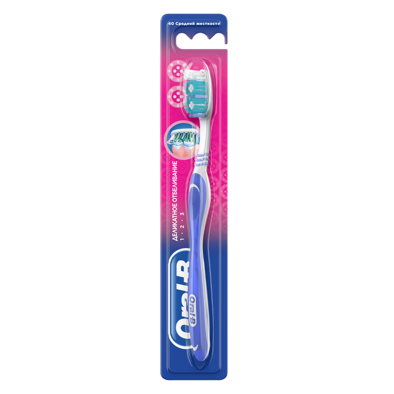 Зуб. щетка Oral-B 3 effect деликатное отбеливание ср.жёстк.