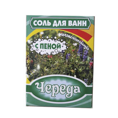 Соль д/ванн Череда с пеной 400гр