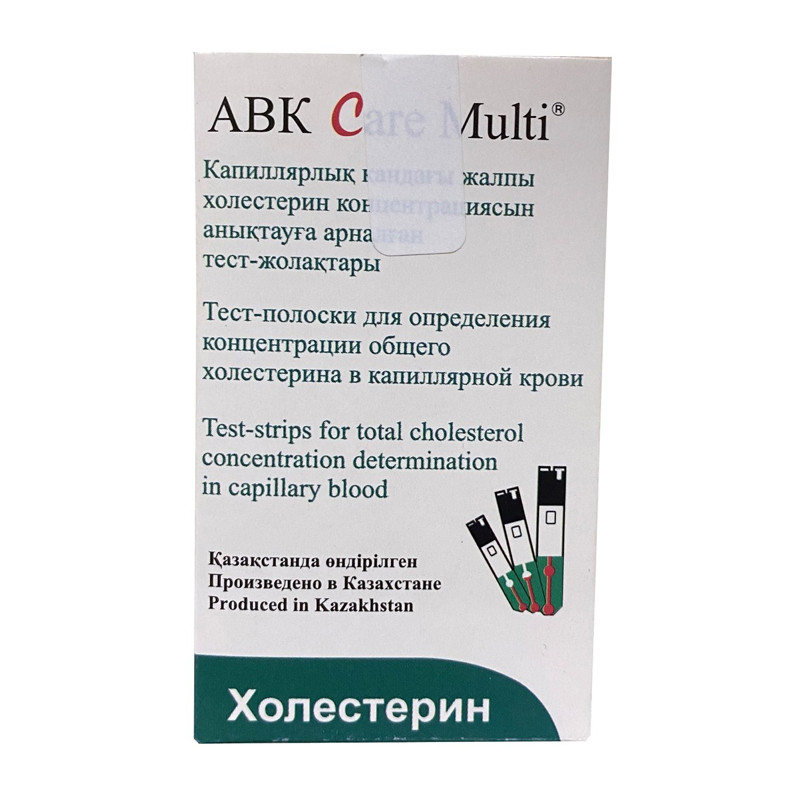 Тест-полоски ABK CareMulti д/определ холестерина в крови №25