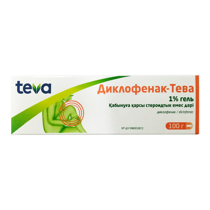 Диклофенак-Тева гель 1% 100 г (ратиофарм)