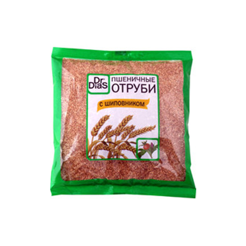 Отруби Dr.Dias с шиповником 200гр пшеничные