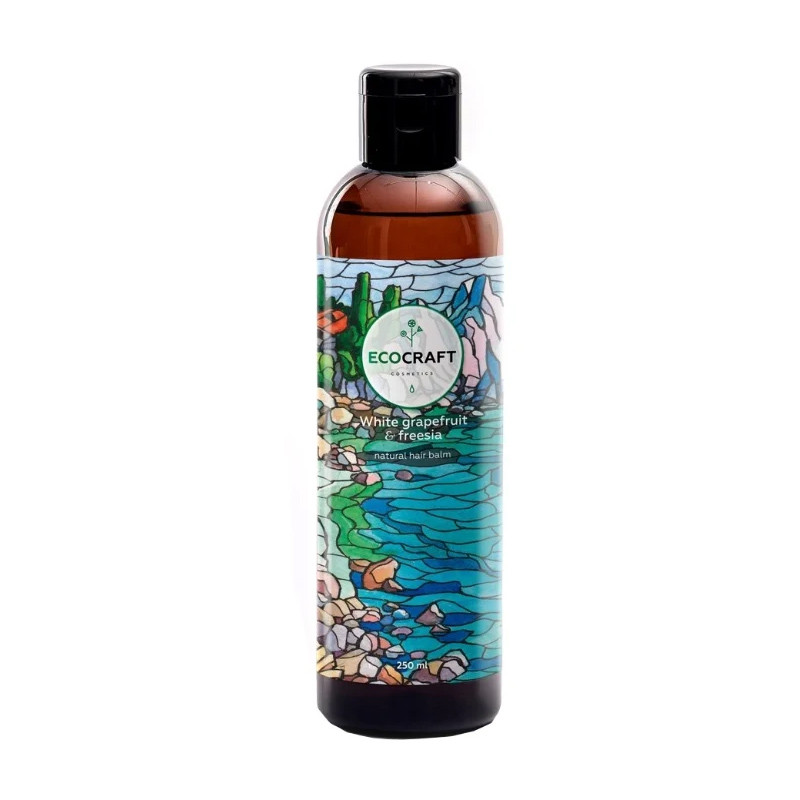 ECOCRAFT Бальзам"Биоламинирование и суперблеск" "White grapefruit and freesia" Белый грейпфрут и фрезия (250 мл)