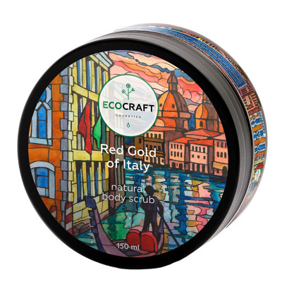 ECOCRAFT Скраб для тела "Red gold Italy" Красное золото Италии (150 мл)