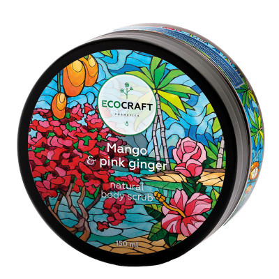 ECOCRAFT Скраб для тела "Mango and pink ginger" Манго и розовый имбирь (150 мл)