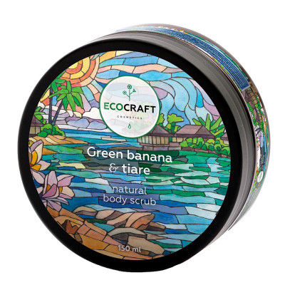 ECOCRAFT Скраб для тела "Green banana and tiare" Зеленый банан и тиаре (150 мл)