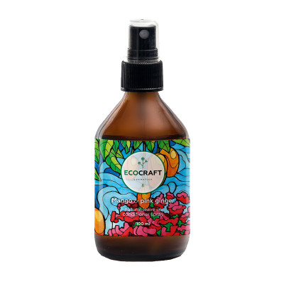 ECOCRAFT Несмываемый спрей-кондиционер для роста и против выпадения волос "Mango and pink ginger" Манго и розовый имбирь (100 мл)