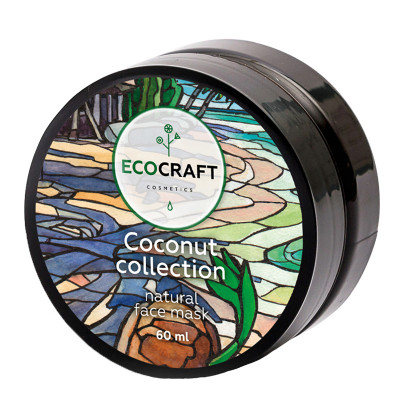 ECOCRAFT Маска для лица увлажняющая и питательная Coconut collection Кокосовая коллекция (60 мл)