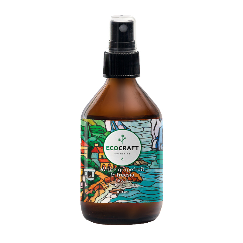 ECOCRAFT Дезодорант для тела (спрей) "White grapefruit and freesia" Белый грейпфрут и фрезия (100 мл)