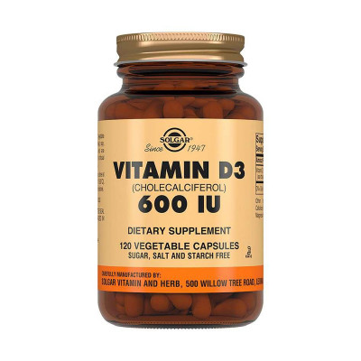 SOLGAR Витамин D3 600МЕ №120 капс. /033191/