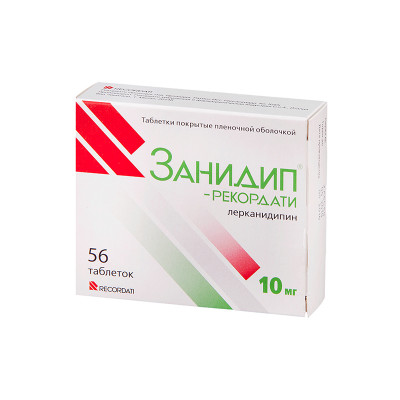 Занидип Рекордати 10мг №56 табл