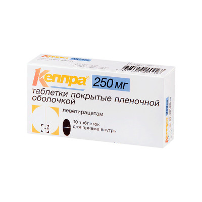 Кеппра 250мг. №30 таб (Эпилепсия)