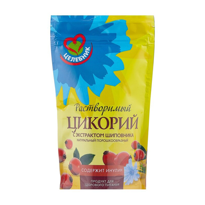 Цикорий натуральный с экстрактом шиповника 85гр ZIP-пакет Целебник