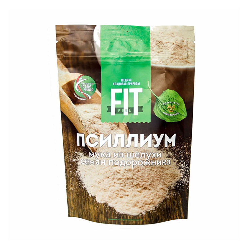 Псилиум Мука из шелухи семян подорожника 150гр Fit Feel