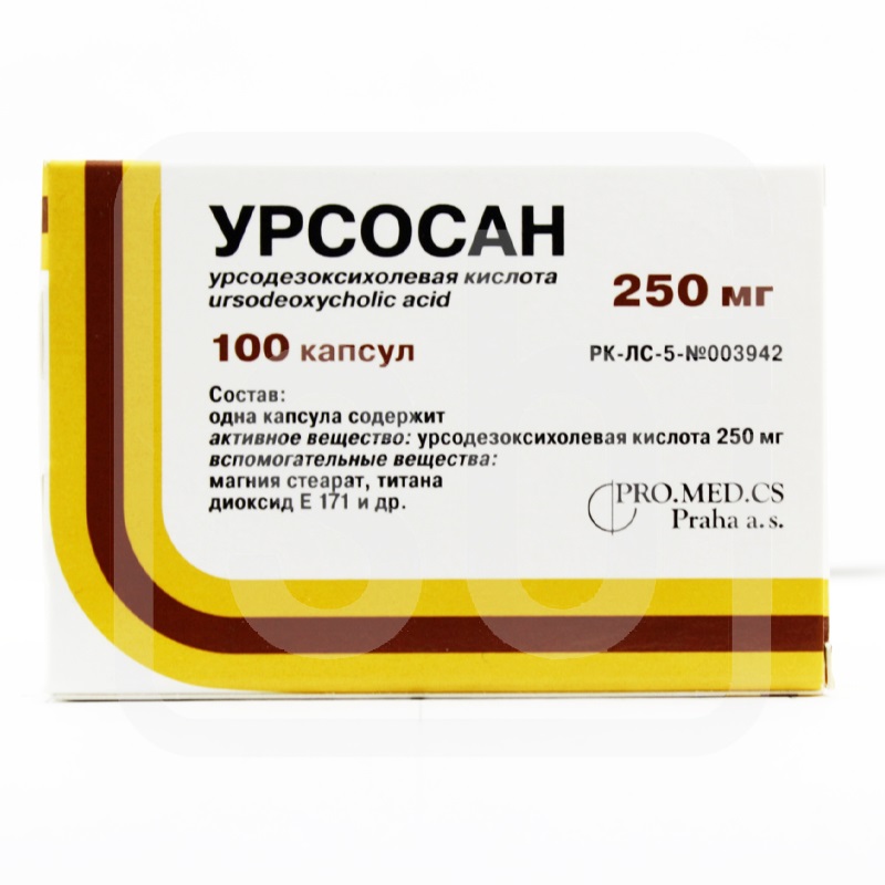 Урсосан 250мг №100 капс