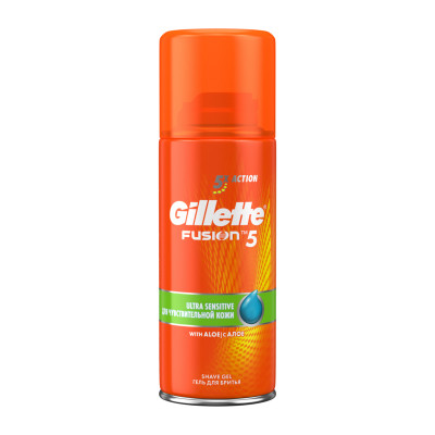 Гель для бритья Gilette Fusion5 для чувствительной кожи 200мл