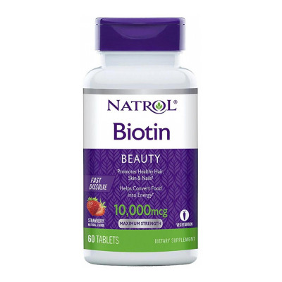 NATROL Биотин 10 000мкг №60 быстрорастворимые таблетки /6885