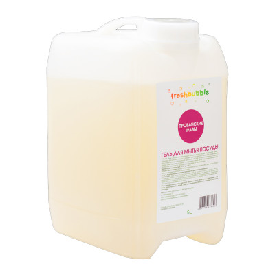 Freshbubble Гель для мытья посуды Прованские травы, 5 л.