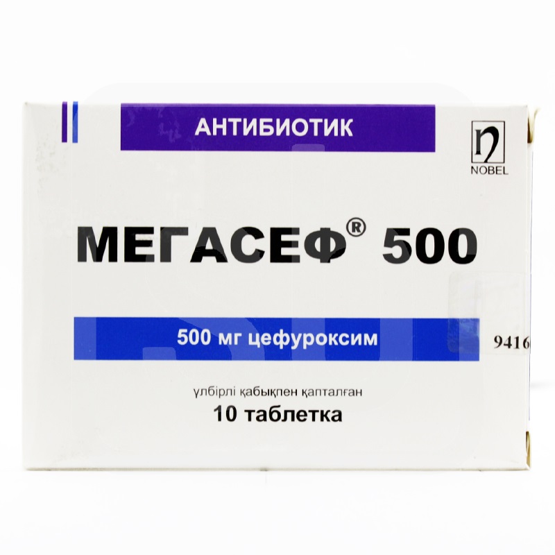 Мегасеф 500мг №10 таб. Нобель
