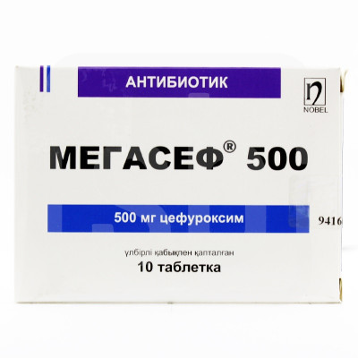 Мегасеф 500мг №10 таб. Нобель