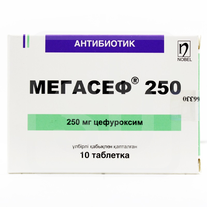Мегасеф 250 мг №10 таблетки Нобель