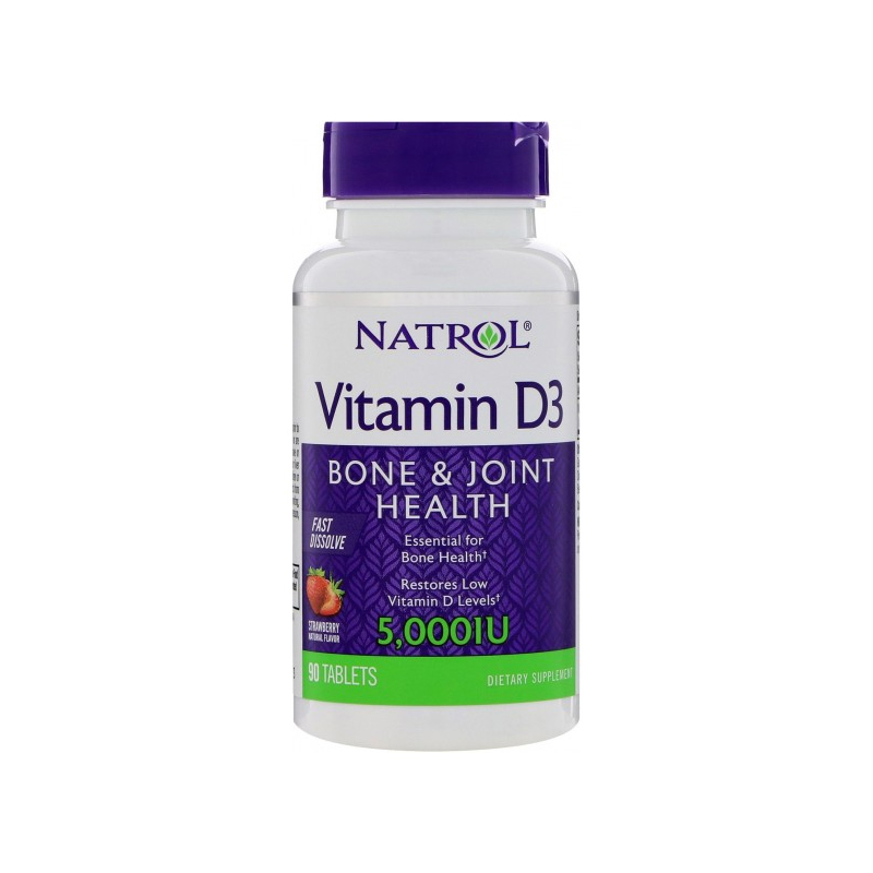 NATROL Витамин D3 5000ме №90 Быстрорастворимых таблеток /5891