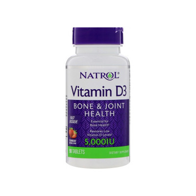 NATROL Витамин D3 5000ме №90 Быстрорастворимых таблеток /5891