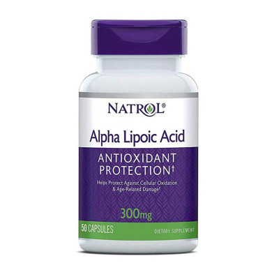 NATROL Альфа липоевая кислота 300мг №50 капс /312