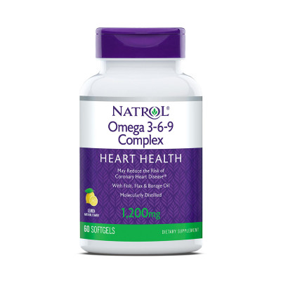 NATROL Комплекс жирных кислот Омега 3-6-9 1200мг №60 капс/997