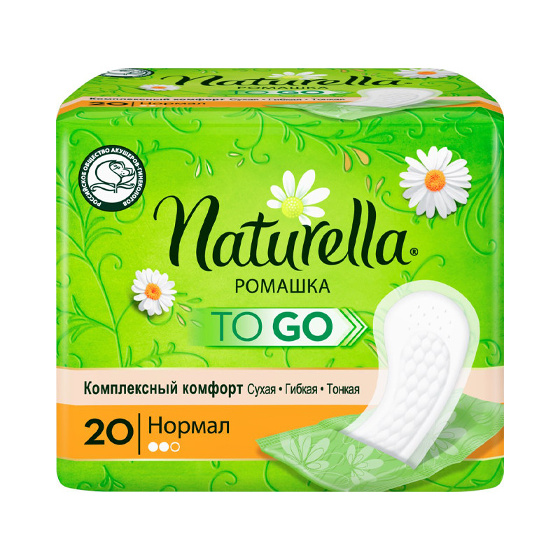 Ежедневные прокладки Комплексный комфорт нормал ромашка 20 шт Naturella