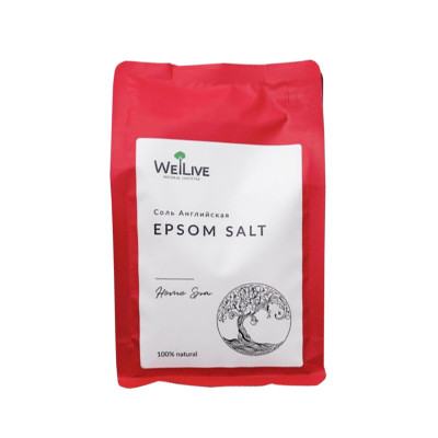 Welive Английская соль EPSOM salt 500 гр