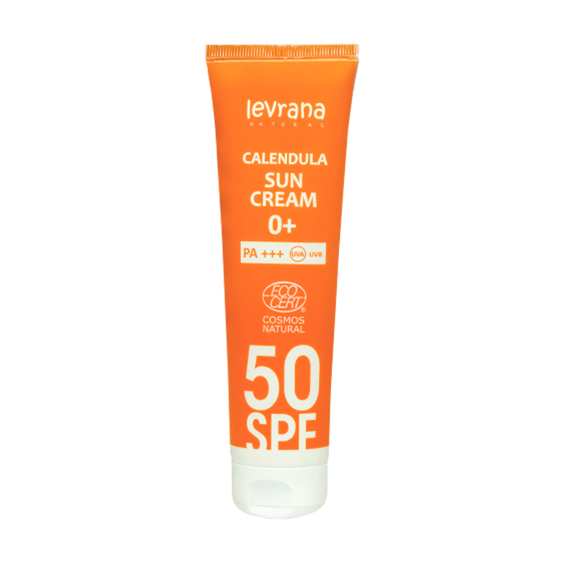 Levrana Солнцезащитный крем для лица и тела «Календула 50SPF 0+», туба 100 мл