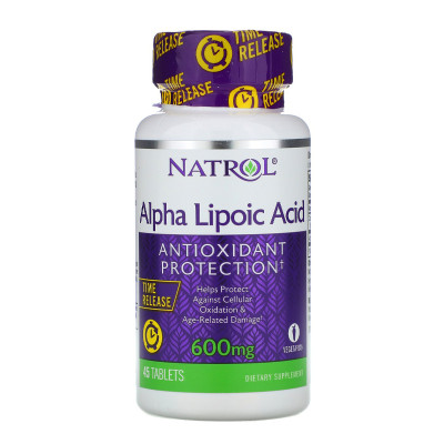 NATROL Альфа липоевая кислота 600мг №45 капс /5229