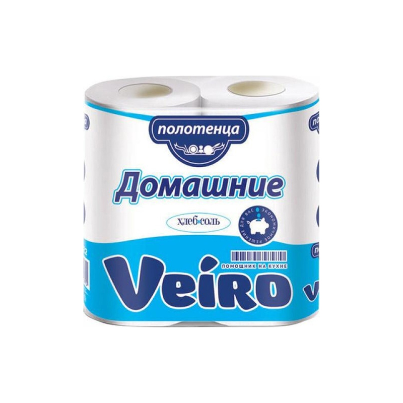 Полотенца бумажные кухонные Veiro Домашние 2рул. 2-х слой.