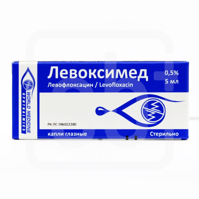 Левоксимед 0,5% 5 мл гл капли