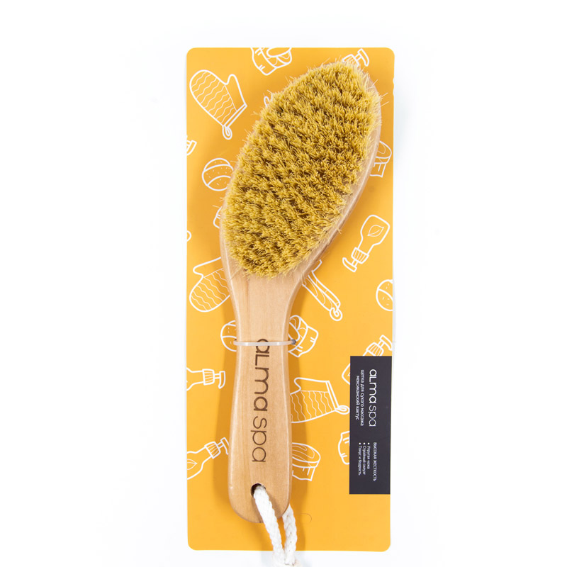 ALMASPA Щетка из кактуса для сухого массажа, 25 см