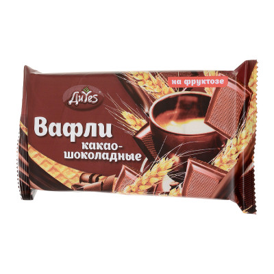 Вафли ДиYes на фруктозе Какао-шоколадные 90гр
