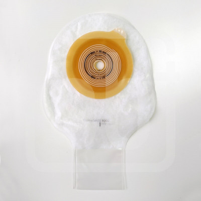 Калоприемник однокомпонентный Alterna, детский, дренируемый, прозрачный, с отверстием 10-35мм арт 1746