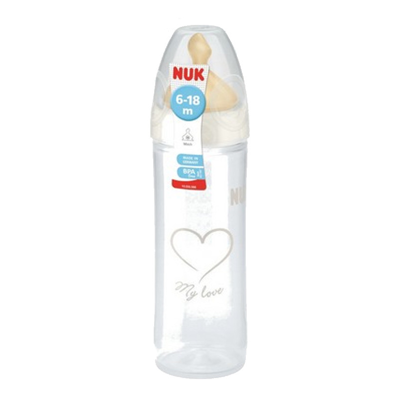 Бутылка NUK Classik латекс,соской 250 мл My love  /13383
