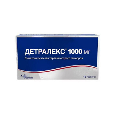 Детралекс 1000 мг №18 табл
