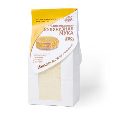 Мука кукурузная 500гр Образ жизни