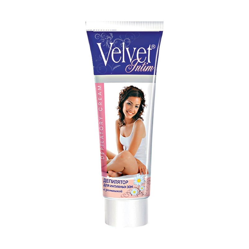 Депилятор для интимных зон с экстр. ромашки 100мл Velvet