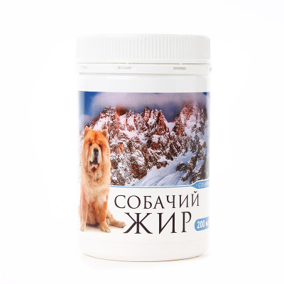 Собачий жир топленый пищевой 200 мл