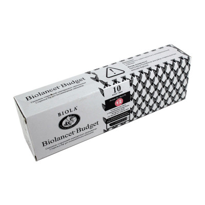 Скальпель №15 Biolancet со съемным лезвием одноразовый стерильный